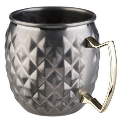 Jarra Coctelera de Acero Inoxidable para hacer cócteles.Estilo antiguo