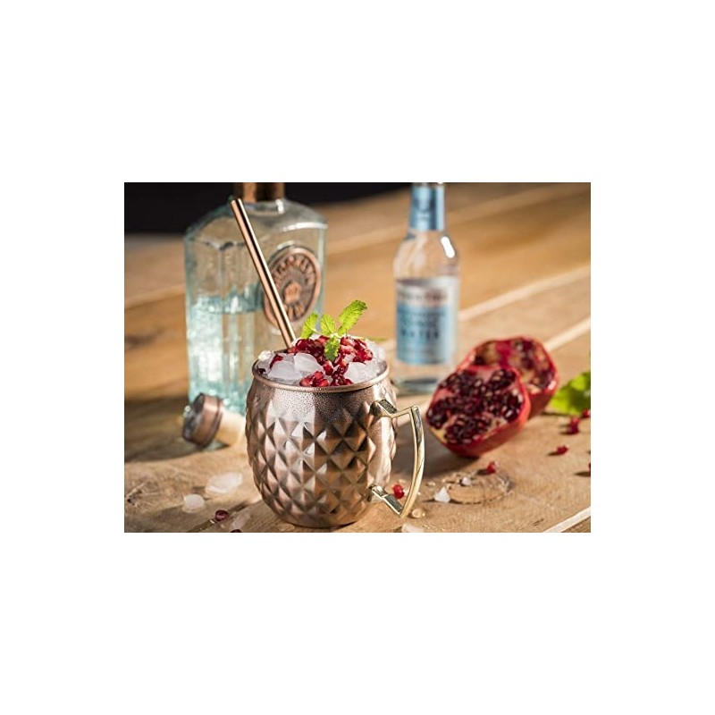 Jarra Coctelera de Acero Inoxidable cobre antiguo