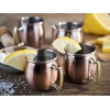 Tazas de cóctel pequeñas Moscow Mule "MINI SHOT" 4 unidades Cobre antiguo Ø4,5 cm 0,05L APS 93342