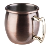 Tazas de cóctel pequeñas Moscow Mule "MINI SHOT" 4 unidades Cobre antiguo Ø4,5 cm 0,05L APS 93342