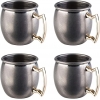 Tazas de cóctel pequeñas Moscow Mule "MINI SHOT" 4 unidades Inox. antiguo Ø4,5 cm 0,05L APS 93344