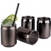 Vaso metal aspecto lata "COOL" Estilo gunmetal Ø7.5 cm 0.35L APS 93372