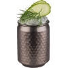 Vaso metal aspecto lata "COOL" Estilo gunmetal Ø7.5 cm 0.35L APS 93372