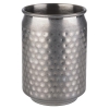 Vaso metal aspecto lata "COOL" Inox. antiguo Ø7.5 cm 0.35L APS 93373