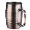 Jarra con forma de barril "BEER MUG" Cobre antiguo Ø8,5 cm 0.5L APS 93364