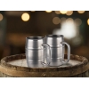 Jarra con forma de barril "BEER MUG" Inox. antiguo Ø8,5 cm 0.5L APS 93365