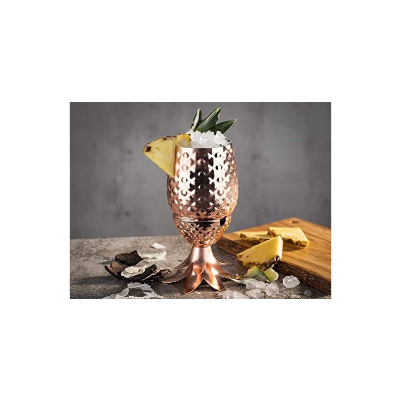 Copa de piña cobre: para amantes de cócteles.
