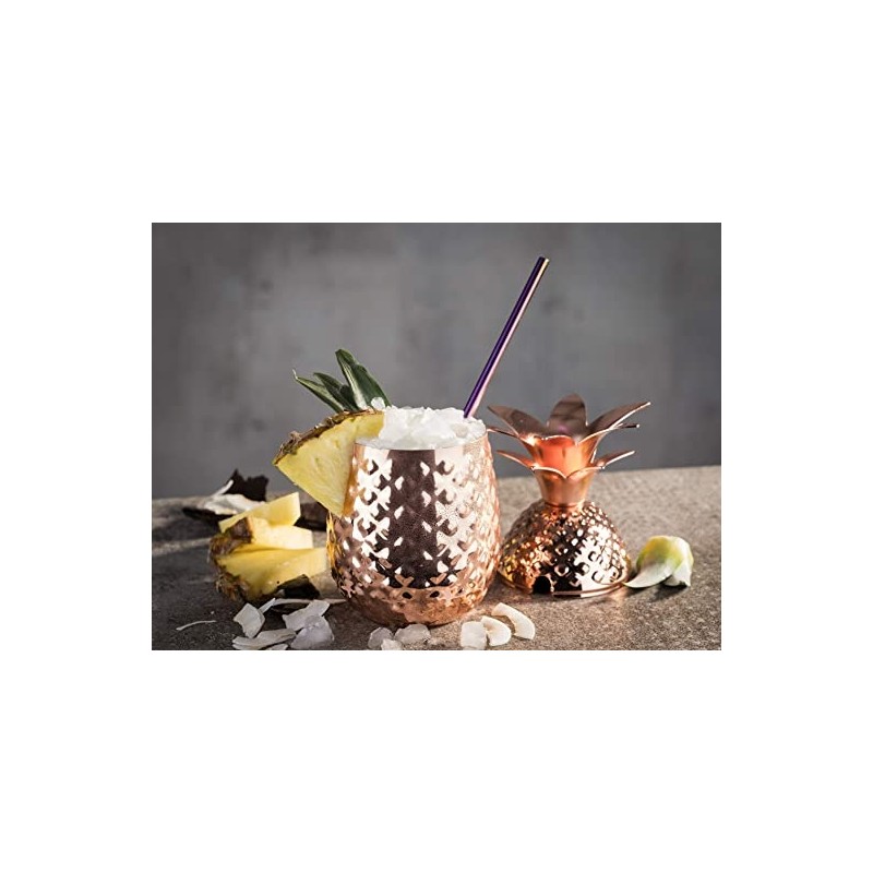  Copa de piña cobre: para amantes de cócteles.