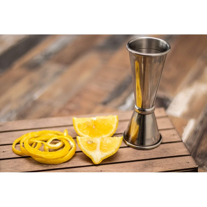 MEDIDOR JIGGER (20/40 ml) ACERO INOXIDABLE  PULIDO APS 93351