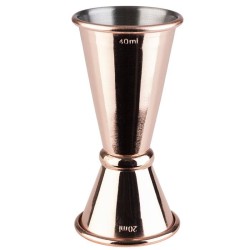 MEDIDOR JIGGER (20/40 ml) ASPECTO COBRE APS 93353