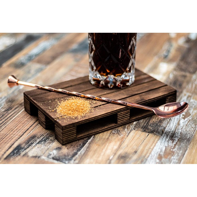 CUCHARILLA DE CÓCTEL ASPECTO COBRE (27 cm) APS 93034