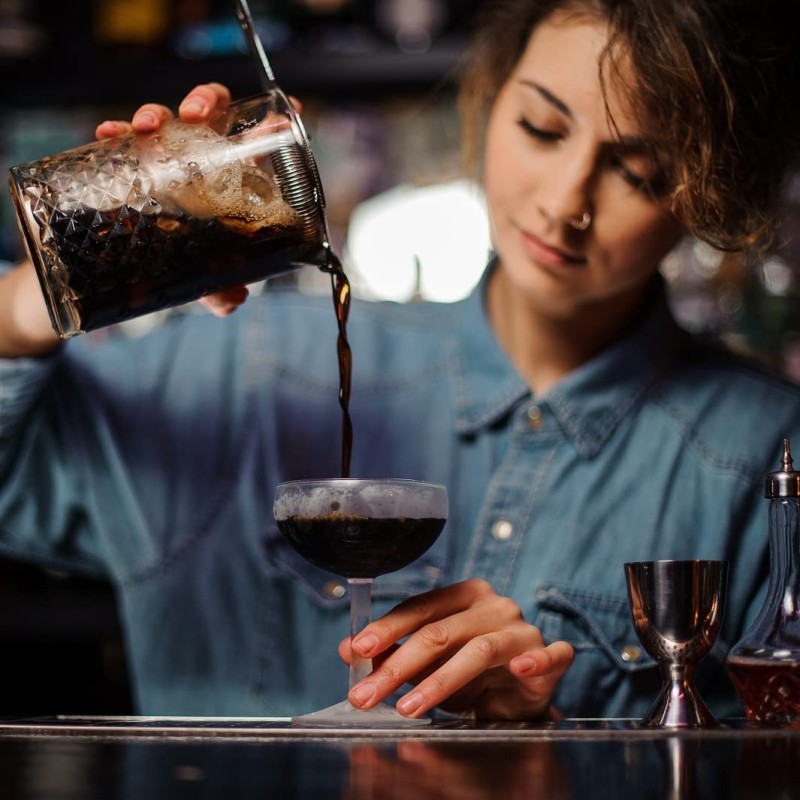 COLADOR DE CÓCTEL ACERO INOX Ø9X9 CM APS 93312