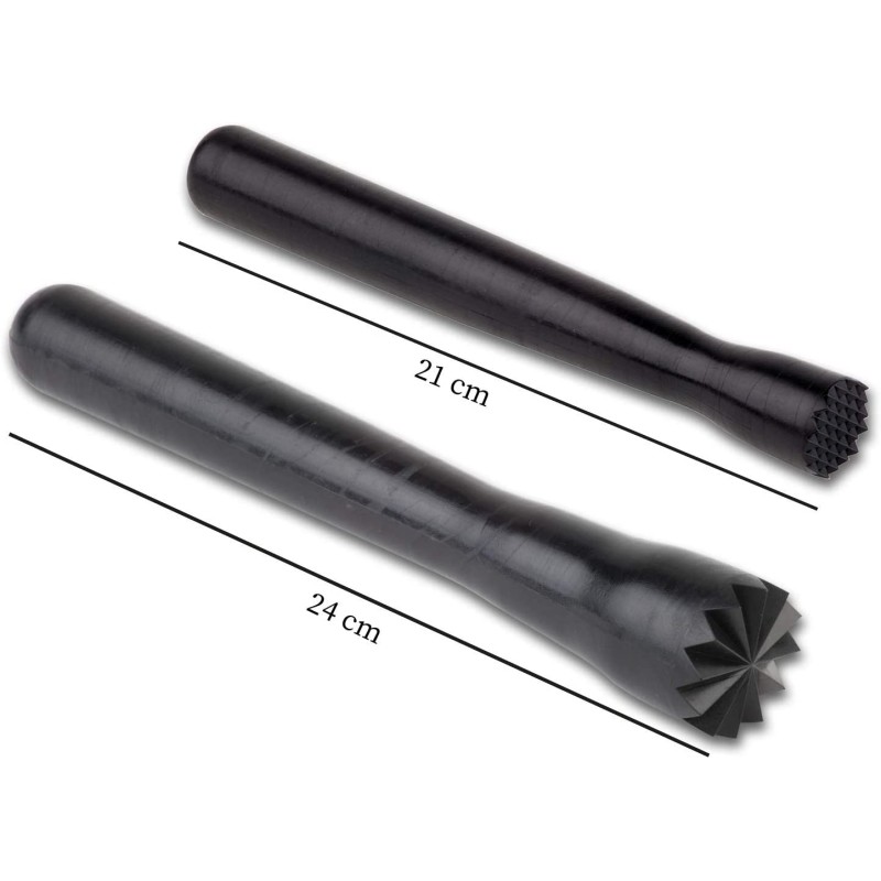 MORTERO PVC NEGRO Ø2.5X21 CM APS 93181