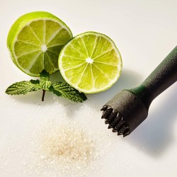 MORTERO GRUESO PVC NEGRO Ø4X24 CM APS 93182