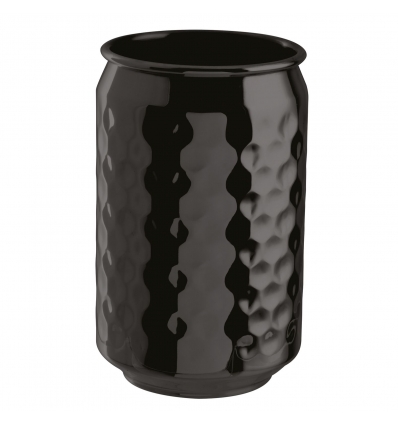 VASO METAL ASPECTO LATA NEGRA Ø7.5CM H.11CM 0.49L SAMBONET 44941B05