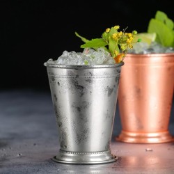 COPA DE JULEPE DE MENTA ASPECTO COBRE  Ø8.5CM H.10.5CM 0.38L  SAMBONET 41497C05