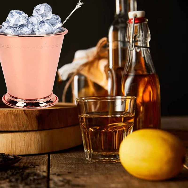 COPA DE JULEPE DE MENTA ASPECTO COBRE  Ø8.5CM H.10.5CM 0.38L  SAMBONET 41497C05