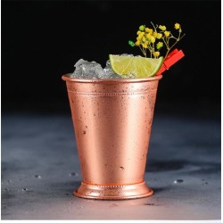 COPA DE JULEPE DE MENTA ASPECTO COBRE  Ø8.5CM H.10.5CM 0.38L  SAMBONET 41497C05