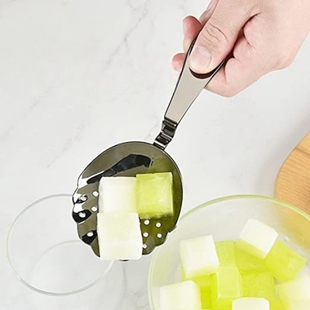 COLADOR JULEPE CON FORMA DE CONCHA MARINA GRIS OSCURO Ø7.5CM SAMBONET 41603B07