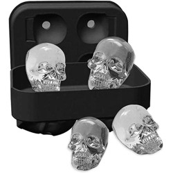 MOLDE DE CALAVERAS DE HIELO DE SILICONA 11X8CM SAMBONET 41515-05