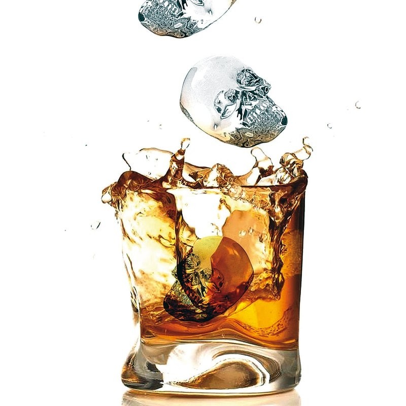 MOLDE DE CALAVERAS DE HIELO DE SILICONA 11X8CM SAMBONET 41515-05