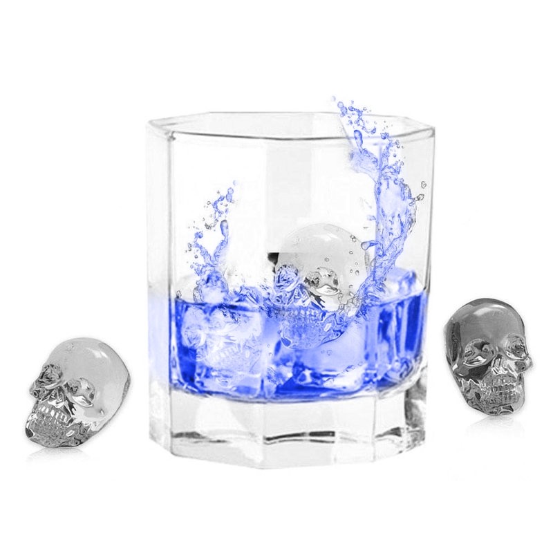 MOLDE DE CALAVERAS DE HIELO DE SILICONA 11X8CM SAMBONET 41515-05