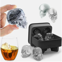 MOLDE DE CALAVERAS DE HIELO DE SILICONA 11X8CM SAMBONET 41515-05