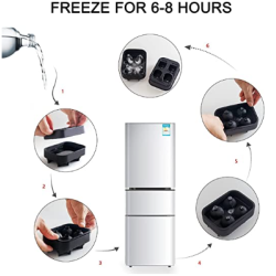 MOLDE DE CALAVERAS DE HIELO DE SILICONA 11X8CM SAMBONET 41515-05