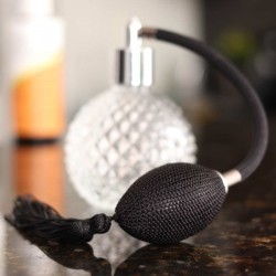 ATOMIZADOR DE LICOR EN SPRAY DE CRISTAL CON PERA 100ML SAMBONET 41681-10