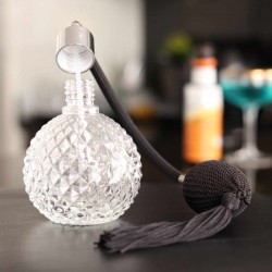 ATOMIZADOR DE LICOR EN SPRAY DE CRISTAL CON PERA 100ML SAMBONET 41681-10