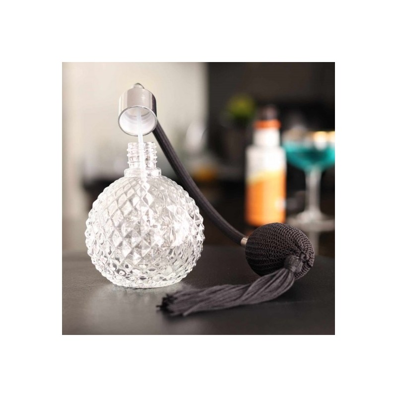 ATOMIZADOR DE LICOR EN SPRAY DE CRISTAL CON PERA 100ML SAMBONET 41681-10