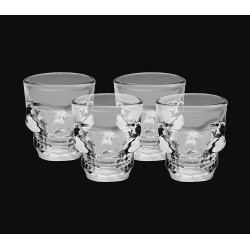 Set de calavera. Caja+Tiki vaso+4 chupitos calavera