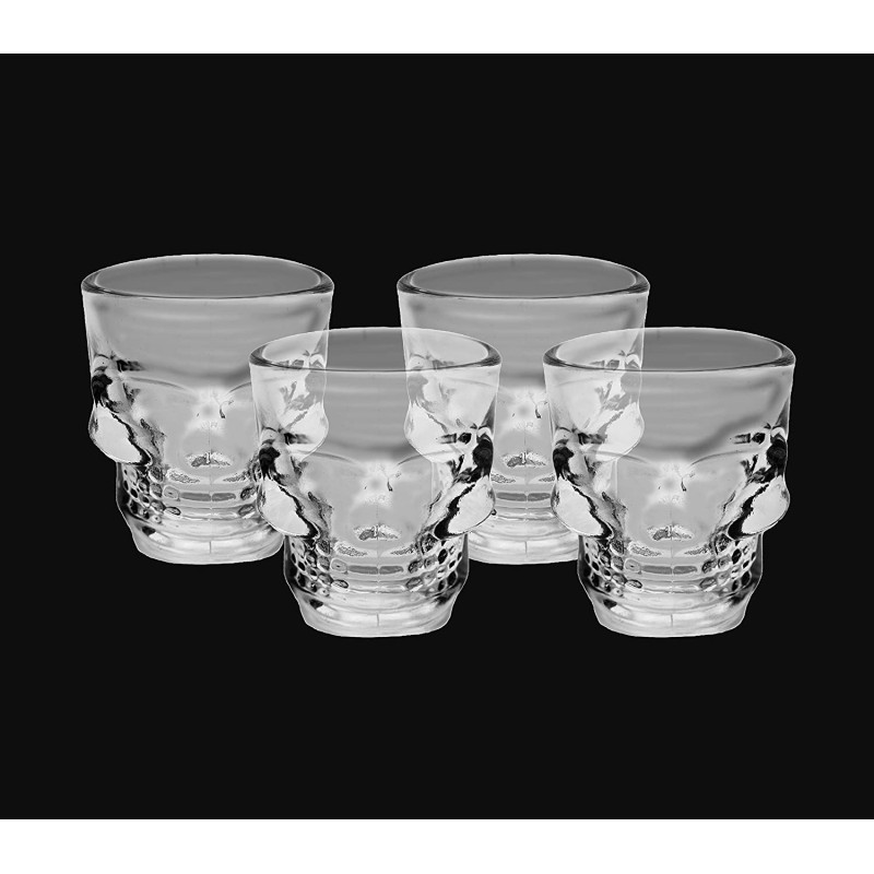 Set de calavera. Caja+Tiki vaso+4 chupitos calavera