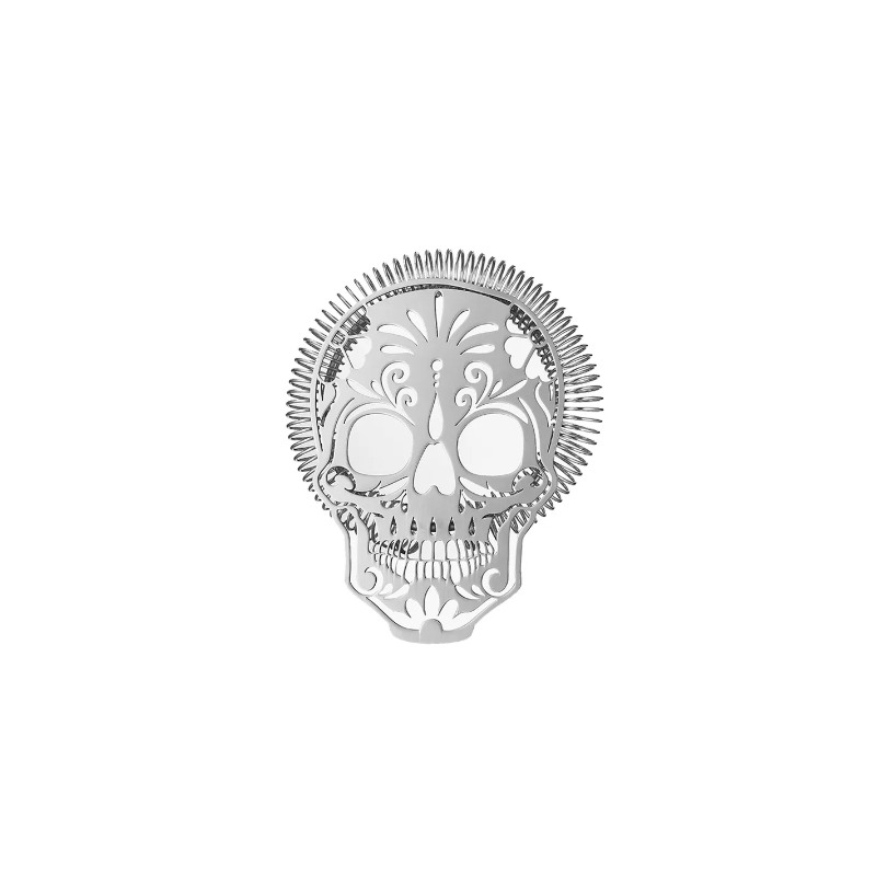 COLADOR CÓCTEL CON FORMA DE CALAVERA INOX 18 CM REF. CTSN0022-SS