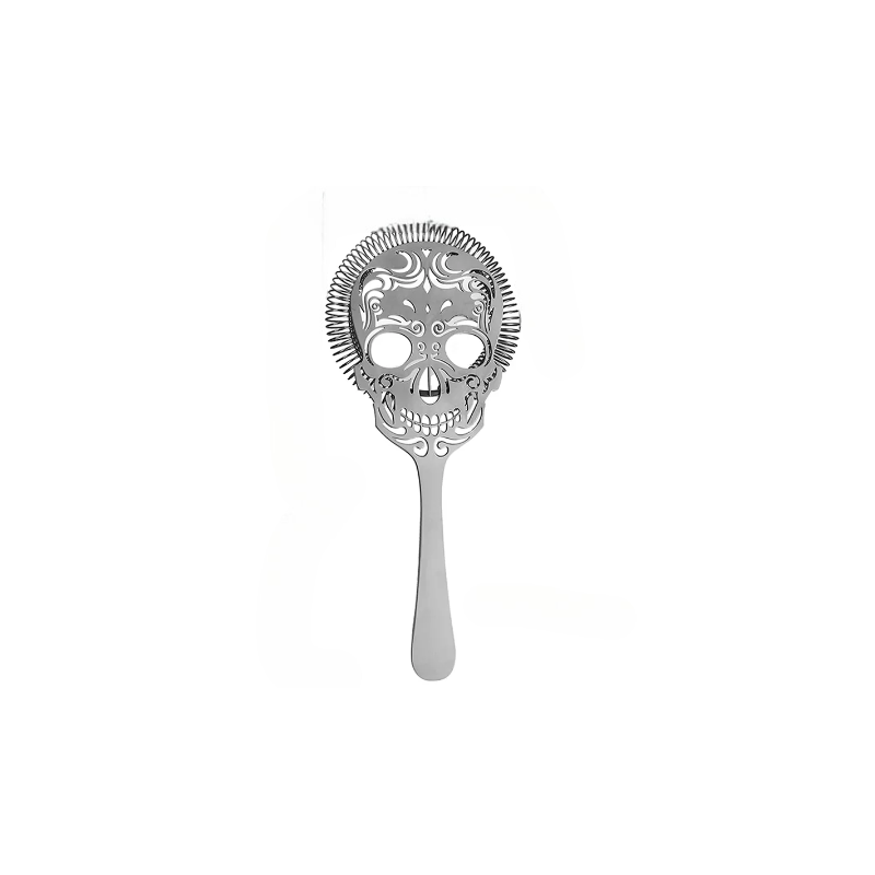 COLADOR CÓCTEL CON FORMA DE CALAVERA INOX 18 CM REF. CTSN0022-SS