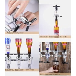 BOTELLERO DE PARED PARA 4 BOTELLAS L. 41CM SAMBONET 44056-04