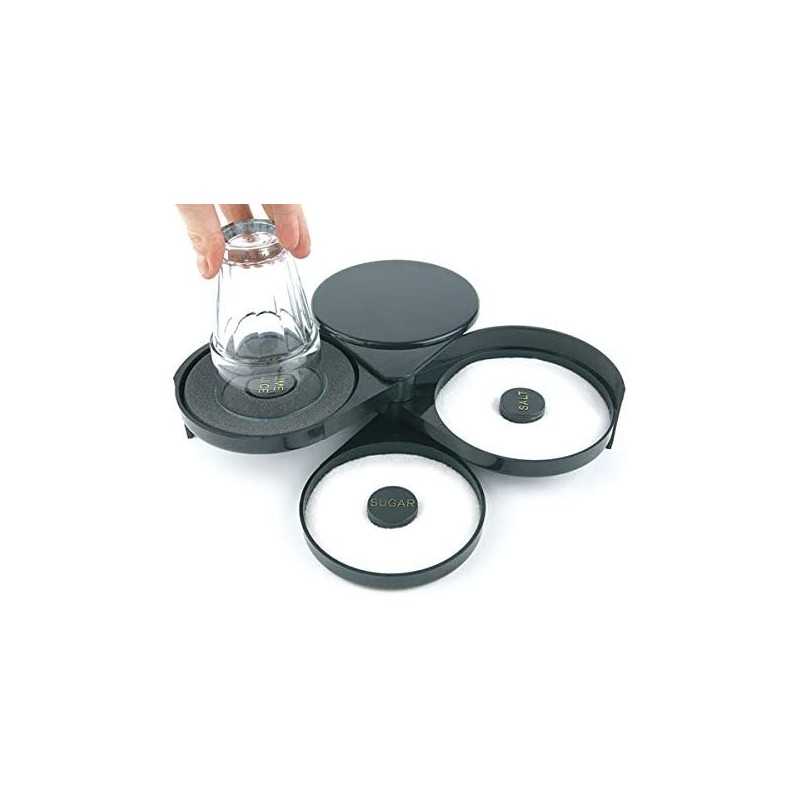 RIBETEADOR DE VASOS 3 COMPARTIMIENTOS 15.5x20x7 CM APS 93175