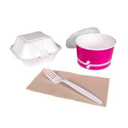 Tenedores de Maíz Biodegradables 175mm.Alternativa Ecológica al Plástico