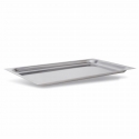 BANDEJA PLANA PARA HORNO ACERO INOX 18/10 GN 1/1. 53X32.5X2 CM. ALTURA 2 CM PUJADAS P318211