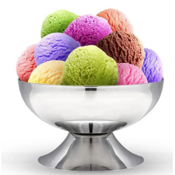 Copa pequeña para helado de acero inoxidable de alta calidad