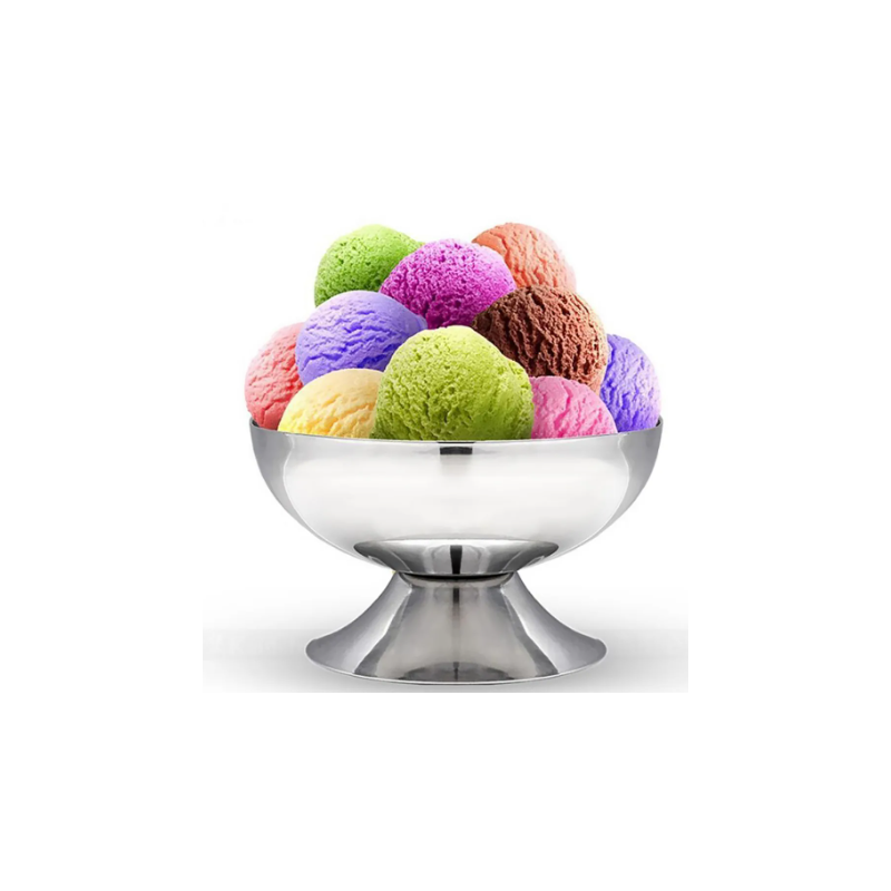 Copa pequeña para helado de acero inoxidable de alta calidad