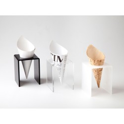 SOPORTE TARIMA BLANCO PARA 1 CONO 100% CHEF
