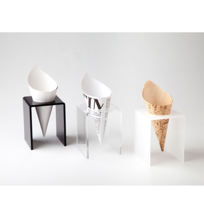 SOPORTE TARIMA TRANSPARENTE PARA 1 CONO 100% CHEF 100/0092