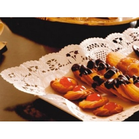 Juego de 5 Bandejas 34x26 + 5 Blondas 30x39 - Producto de Calidad