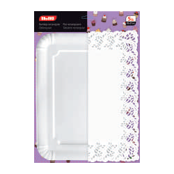 Juego de 5 Bandejas 34x26 + 5 Blondas 30x39 - Producto de Calidad