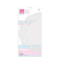 Blonda Redonda Blanca Ø 12 cm - Juego de 12 Unidades de IBILI