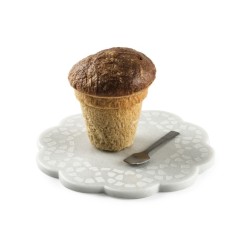 Plato de mármol grabado con láser para pasteles y tartas | 100% Chef