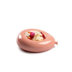 Plato con forma de globo brillante rosa 20x16x7 cm de 100% Chef