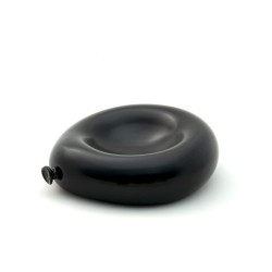 Plato con forma de globo negro satinado 23x20x7 cm de 100% Chef