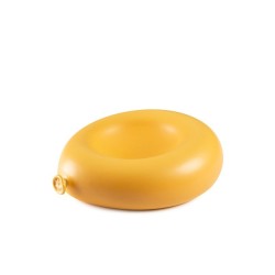 Plato con forma de globo amarillo satinado 20x16x7 cm de 100% Chef